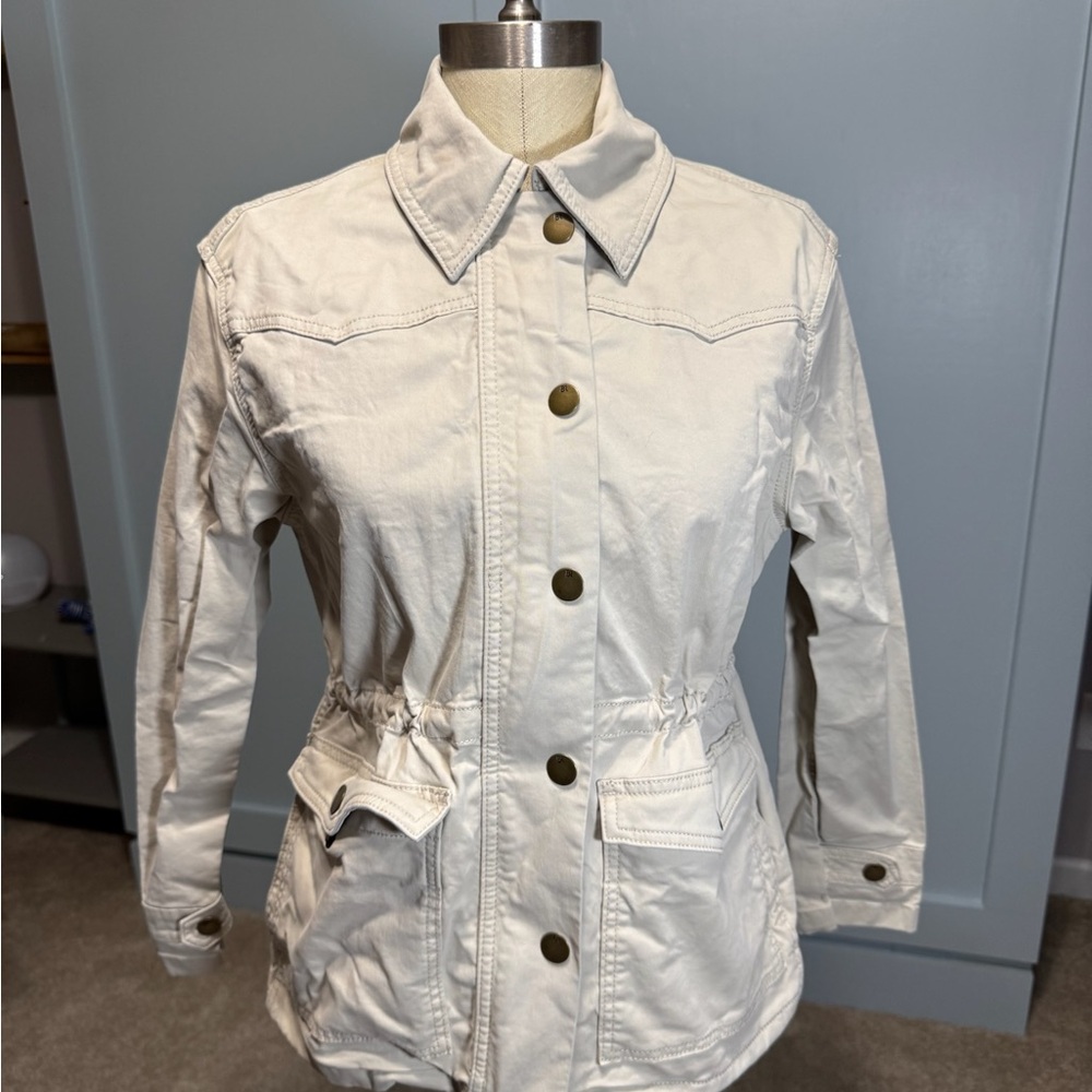 Banana Republic Women's Utility Jacket in Cream